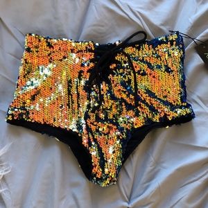 Sinful Starfire Lace-up Shorts